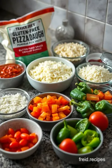 Heavenly Gluten-Free Pizza Night ingredients