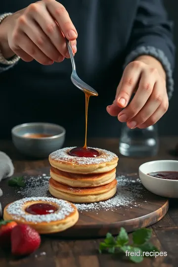 Cook Jam Doughnut Pancakes presentation