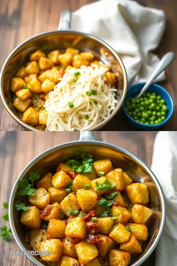 Sauteed Potatoes Tangy Chaat Delight steps