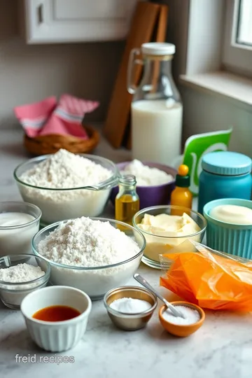 Light and Fluffy Dairy-Free Cupcakes ingredients