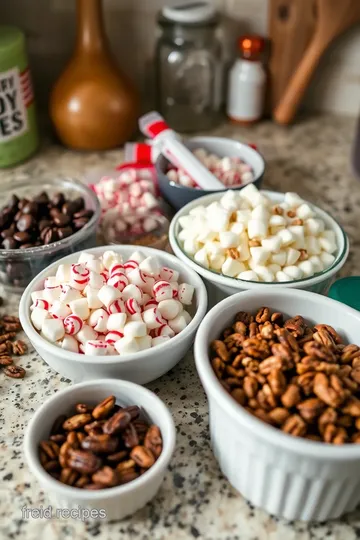 Festive Christmas Bark ingredients