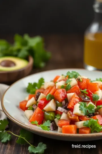 Fattoush Salad Recipe presentation