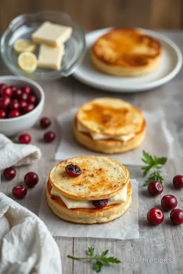 Pan-fried Camembert Sandwich with Cranberry steps