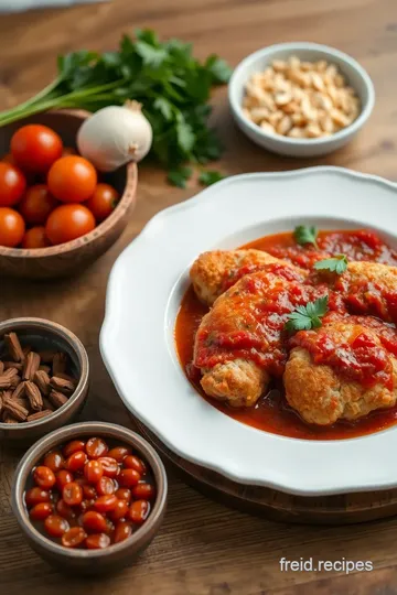 Pan-Fried Chicken with Tomato & Olive Sauce ingredients