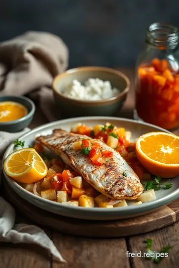 Pan-Fried Mackerel with Zesty Citrus Salsa ingredients