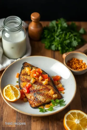 Delicious Pan-Fried Mackerel with Fresh Orange Salsa ingredients