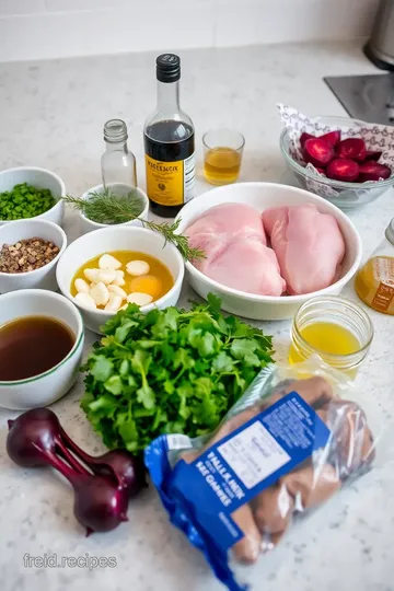 Pigeon & Beetroot Salad Recipe ingredients