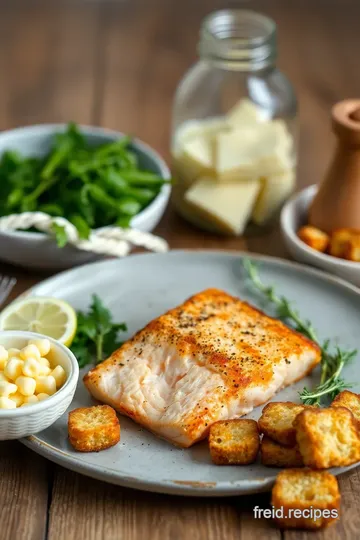 Pan-Fried Salmon with Crispy Croutons ingredients