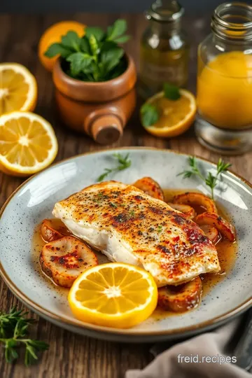 Zesty Pan-Fried Sea Bass with Fresh Citrus Flavor ingredients