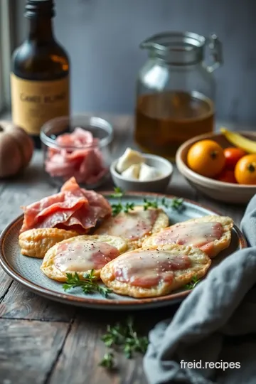 Veal Escalopes Wrapped with Prosciutto ingredients