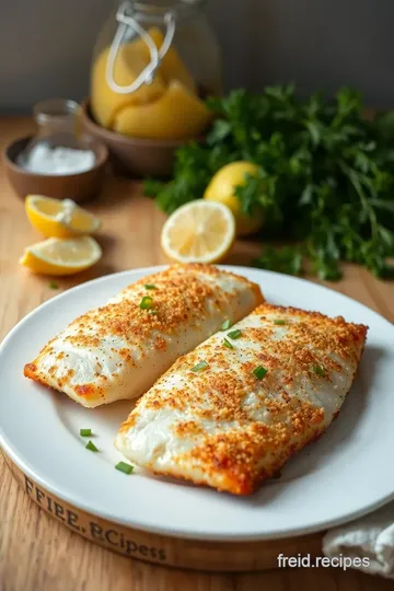 Pan-fried White Fish with Polenta & Orange Crust ingredients