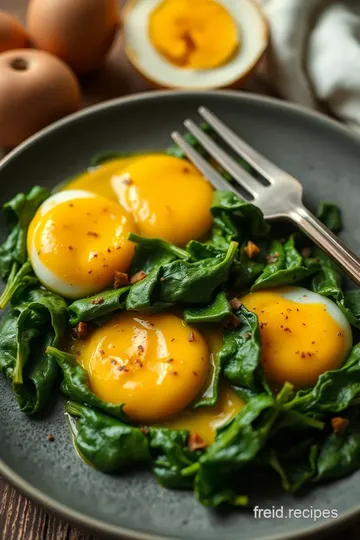 Fried Spinach Eggs: A Quick Persian Breakfast Delight ingredients