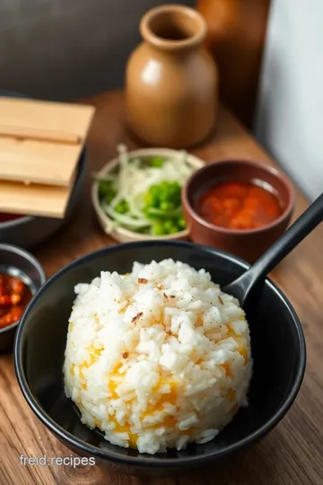 Korean-Style Rice Pot: A Quick and Flavorful Delight presentation