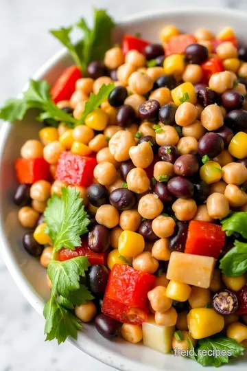 Dense Bean Salad Recipe presentation