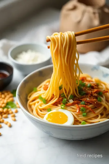 Crispy Fried Noodles with Eggs & Crunchy Beansprouts ingredients