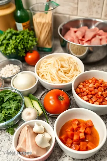 Fideo: Savory Mexican Noodle Soup ingredients