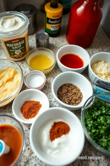 Homemade Burger Sauce ingredients