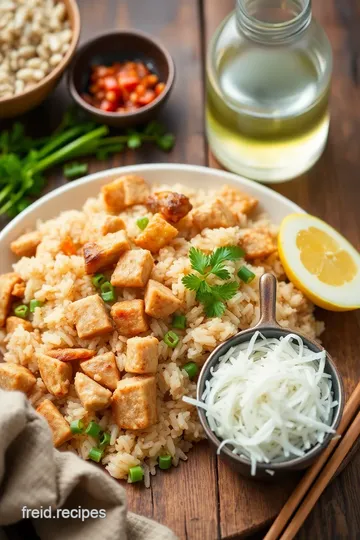 Fast-Fix Fried Rice with Pork ingredients