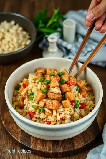 Fast-Fix Fried Rice with Pork steps