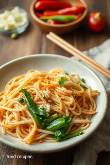 Stir-fried Noodles & Beansprouts ingredients