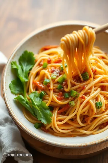 Stir-fried Noodles & Beansprouts presentation