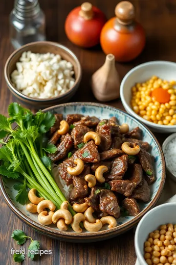 Stir-Fried Beef with Cashews and Broccoli ingredients