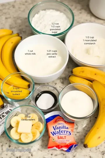 Vanilla Pudding with Bananas and Vanilla Wafers ingredients