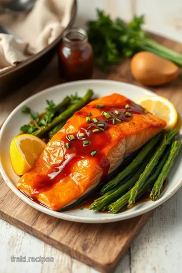 Sticky Salmon with Chinese Greens ingredients