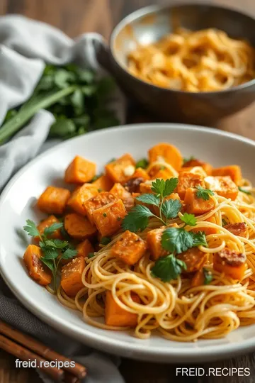 Roasted Sweet Potato Salad with Crispy Noodles ingredients