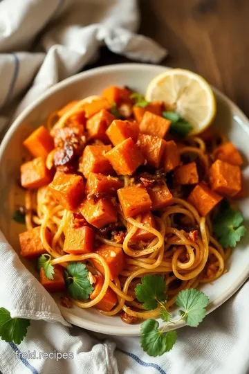 Roasted Sweet Potato Salad with Crispy Noodles steps