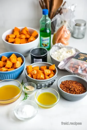 Crispy Roasted Sweet Potatoes ingredients