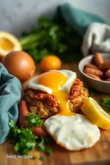 Fried Egg Sausage Hash with Chorizo Delight ingredients