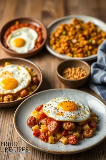 Fried Egg Sausage Hash with Chorizo Delight steps