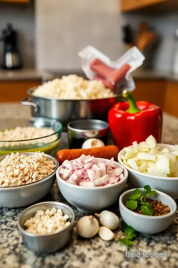 Fiedos - Savory Spanish Rice and Chorizo Dish ingredients