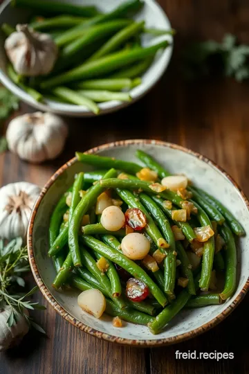 Sauteed Green Beans with Garlic Flavor ingredients