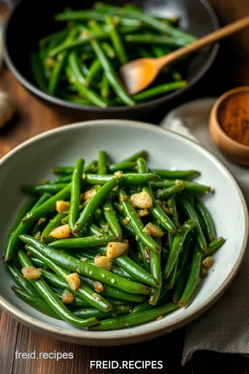 Sauteed Green Beans with Garlic Flavor steps