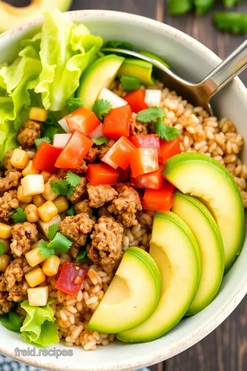 Delicious Taco Bowl Recipe presentation