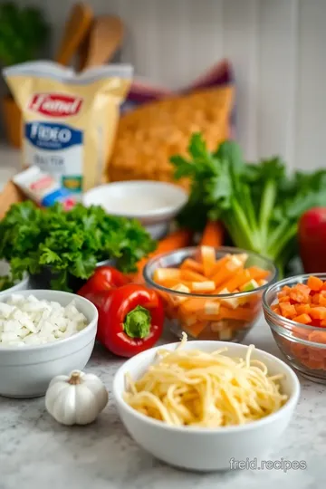 Fideo Soup with Vegetables and Chicken ingredients