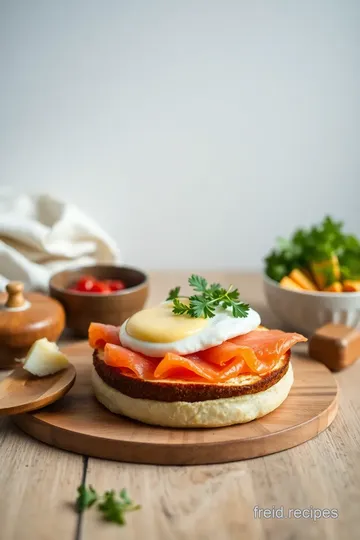 Poached Egg Smoked Salmon Bagel Delight ingredients