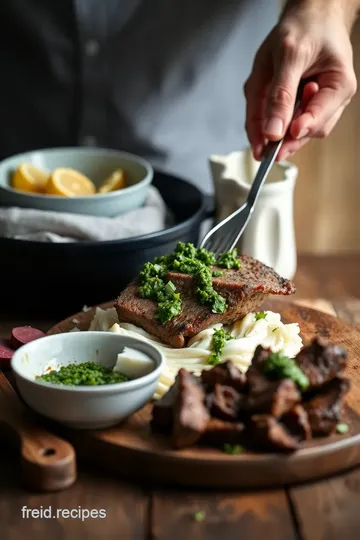 Slow-Cooked Beef Brisket with Chimichurri steps