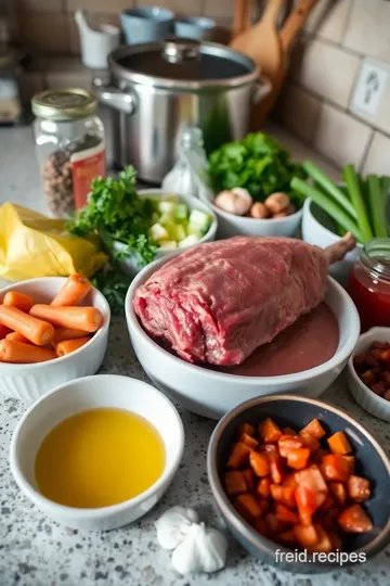 Braised Beef Shank ingredients