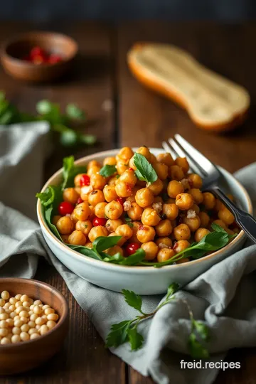 Easy Smoky Chickpea Salad Recipe presentation