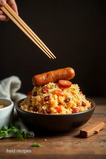 Spicy Fried Rice with Sausage steps