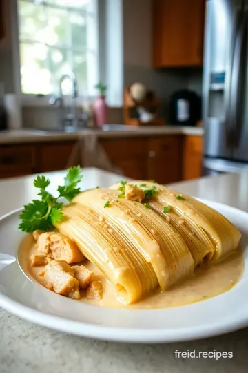 Chicken Cheese and Chili Tamales steps