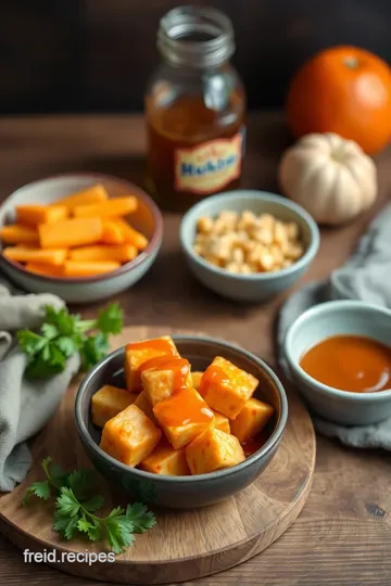 Fry Tofu in Sticky Orange Sauce ingredients