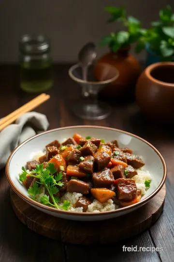 Quick Ginger Beef Stir-Fry presentation