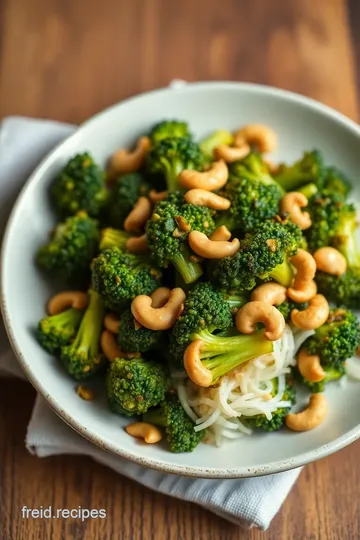 Stir-Fried Broccoli with Cashews & Oyster Sauce steps