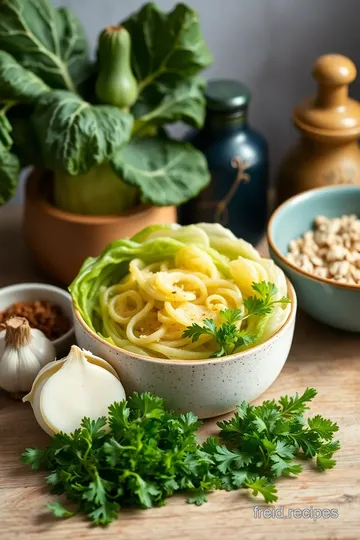 Stir-fried Savoy Cabbage with Garlic Delight ingredients