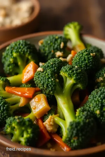 Stir-Fried Broccoli with Coconut ingredients