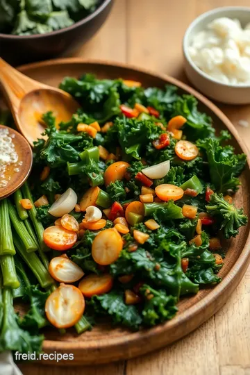 Stir-Fried Curly Kale with Chilli & Garlic ingredients